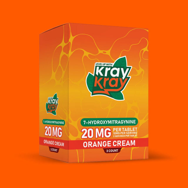 Kray Kray 7OH (7-hydroxymitragynine) Tablets - Orange Cream