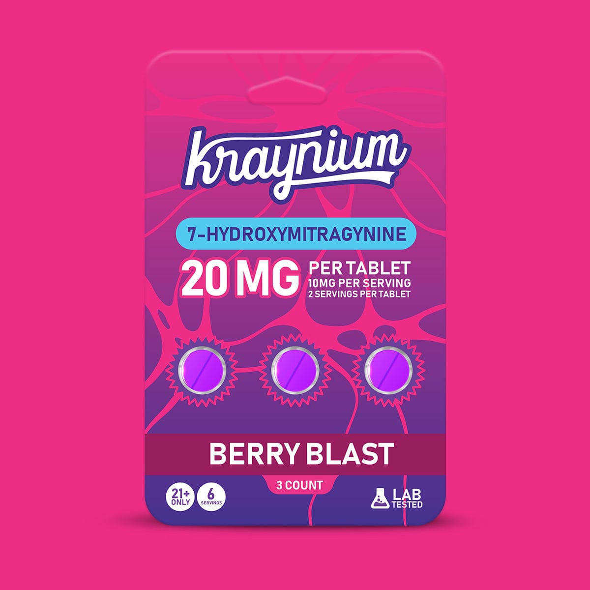 Kray Kray 7OH (7-hydroxymitragynine) Tablets - Berry Blast