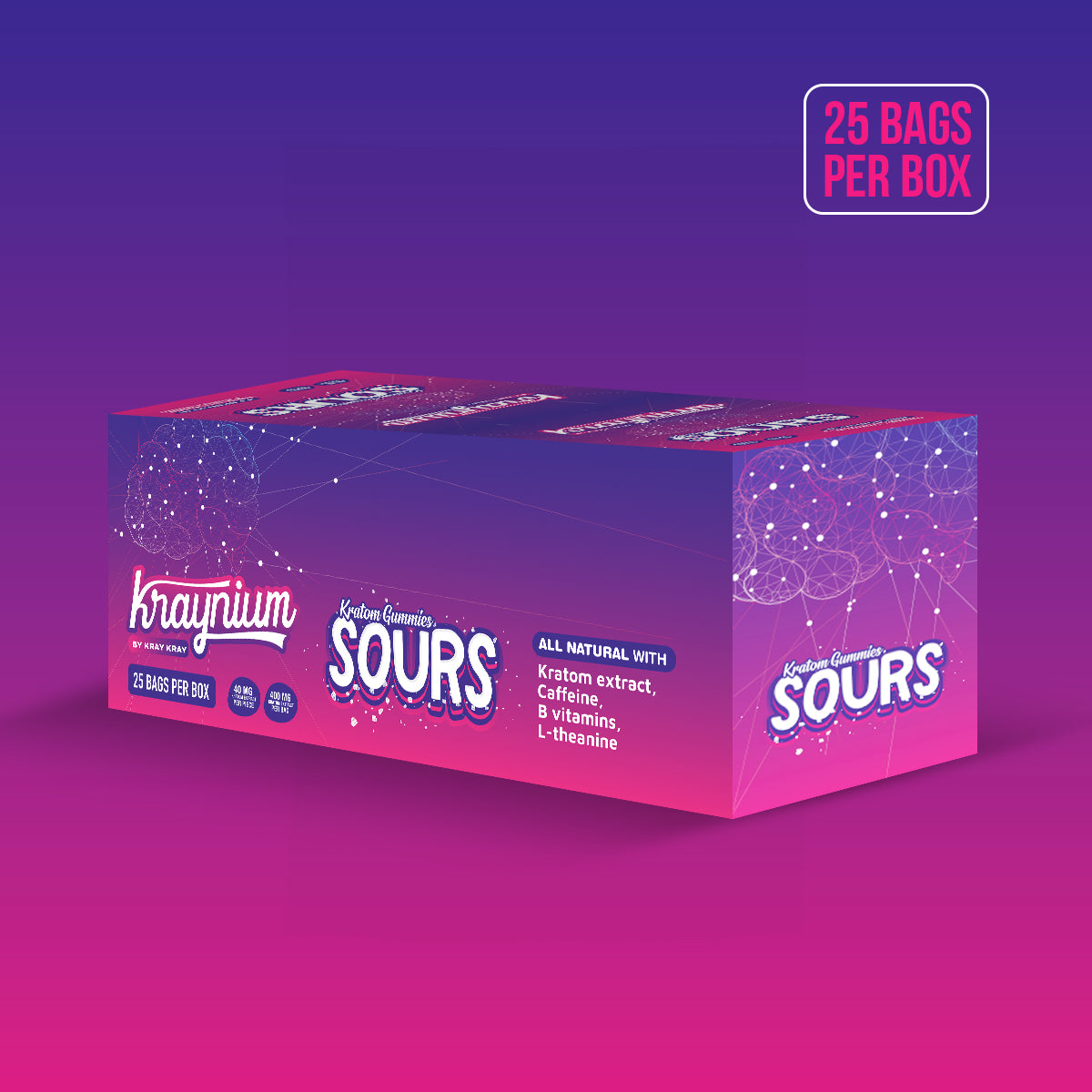 Kraynium by Kray Kray, box of 25 bags